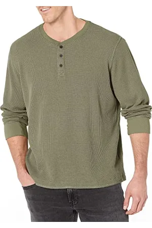 Wrangler Henley gaufré à manches longues pour homme, , Taille S