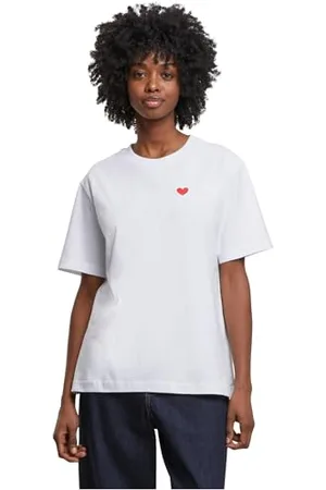miss tee Mst261-heart Shape EMB Tee T-Shirt, Blanc, XS Hommes