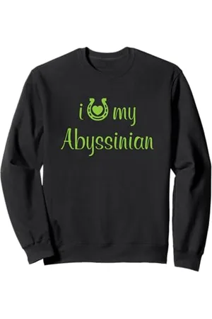 Hip Entraîneur équestre I Love My Abyssinian Horse Sweatshirt