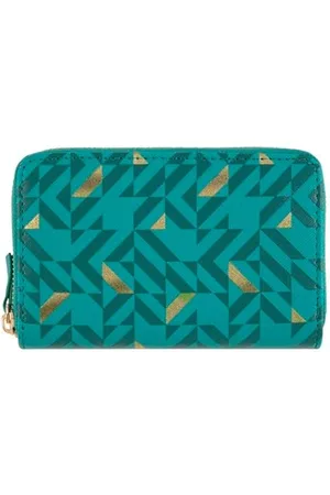 DRAEGER PARIS 1886 DRAEGER PARIS - Portefeuille - 15 x 2,5 x 9,5 cm - Vert/Doré - Zippé - Accessoire, Mode, Fashion, Tendance - Idée Cadeau Amis, Famille, Fête Des Mères, Copine