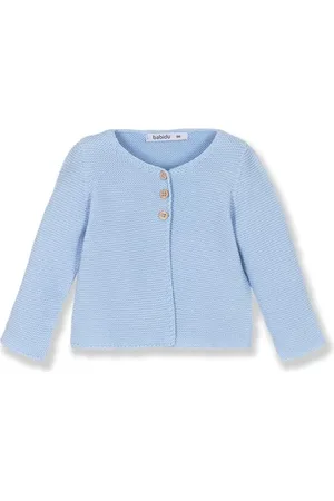 BABIDU Chaqueta de Punto 100% Algodón, Prenda Básica Para Bebés, Niños, Niñas Unisex, Cuello Redondo Sweater, , 6 Ans Mixte bébé