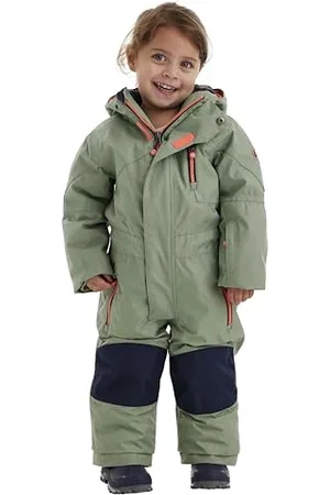 Killtec Enfants Combinaison de ski/combinaison de neige avec capuche et pare-neige Kesley Mini, light teal green, 98, 34353-000