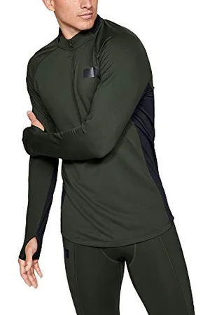 Under Armour Gametime Coldgear 1/2 Zip T-Shirt Manches Longues Homme FR : S (Taille Fabricant : SM)