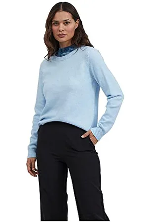 VILA Femme Viril O-Neck L/S Knit Top - Noos Pull-Over, , M