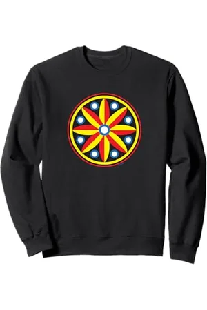 Hip Art folklorique néerlandais Fraktur Hex Barn Star de Pennsylvanie Edelweiss Sweatshirt