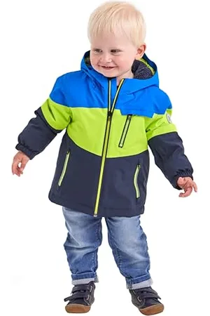 Killtec First instinct by Enfant Unisex Veste de ski/veste fonctionnelle avec capuche et pare-neige FISW 3 MNS SKI JCKT FISW 3 MNS SKI JCKT, neon blue, 122/128, 38914-000