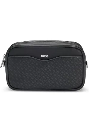HUGO BOSS Hommes Zair M Bumbag Sac ceinture structuré à motif monogramme