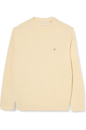 GANT Col en C en Coton texturé Pull-Over, , XL Homme