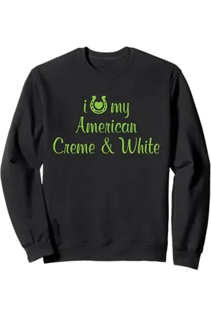 Hip Entraîneur équestre I Love My American Creme Horse Sweatshirt