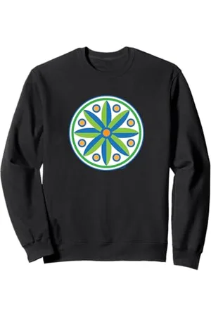 Hip Art folklorique néerlandais Fraktur Hex Barn Star de Pennsylvanie Edelweiss Sweatshirt