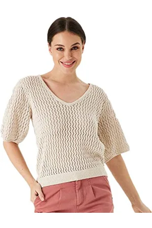Garcia Pull-Over Sweater, Almond, XXL Femme