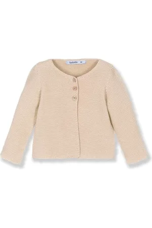 BABIDU Chaqueta de Punto 100% Algodón, Prenda Básica Para Bebés, Niños, Niñas Unisex, Cuello Redondo Sweater, , 5 Ans Mixte bébé