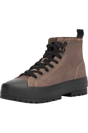Calvin Klein Jeans Homme Lugged Hybrid High Laceup AUTH YM0YM01092 Baskets, Marron (Slate Black/Black), 42 EU