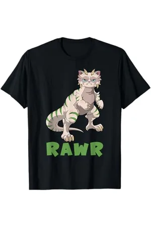 Grumpy Cat Chat grincheux dinosaure - RAWR T-Shirt