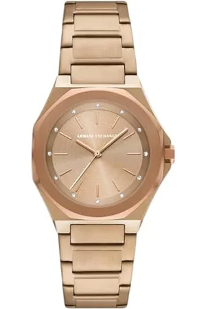 Armani Exchange Femmes Analogique Quartz Montre avec Bracelet en Acier Inoxydable AX4616