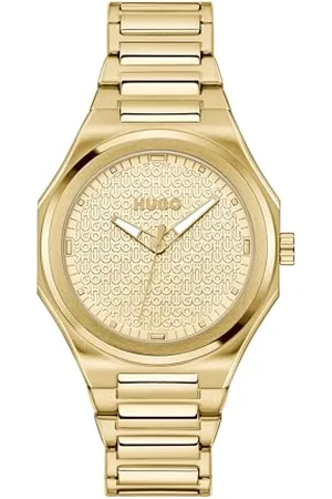 HUGO BOSS Montre à Mouvement à Quartz Trois Aiguilles pour Femme Collection #Grail for Her avec Bracelet en Acier Inoxydable