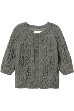 NAME IT Nbmwrilla Wool Ls Knit Card Cardigan, , 50 cm Bébé garçon