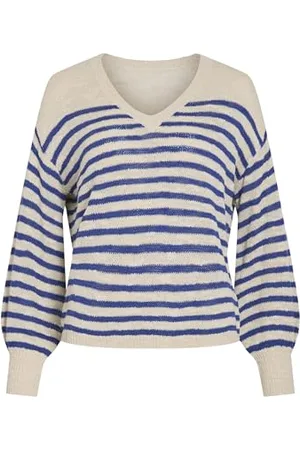 VILA Pull en Maille Col en V XS XS