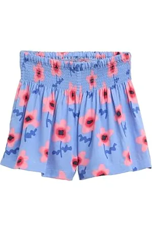 TOM TAILOR 1045160 Jupe Courte, 37158-Big Blue Flower Print, 128-134 Fille