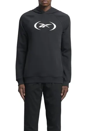Reebok Basketball Hoodie Jacket, Gris foncé chiné, XXS Homme