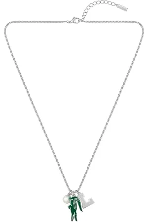 Lacoste Collier avec Pendentif Pour Homme et Femme Collection UMPIRE avec des Charms Différents en Acier Inoxydable