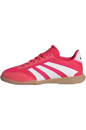 adidas Predator League Junior Football Boots Indoor Basket, Lucid Red/FTWR White/Core Black, 23 EU