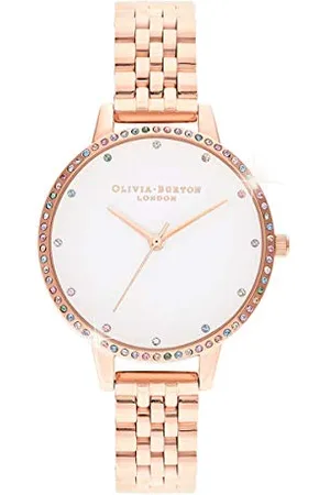 Olivia Burton Montre Analogique à Quartz pour Femme avec Bracelet en Acier Inoxydable Couleur - OB16RB21