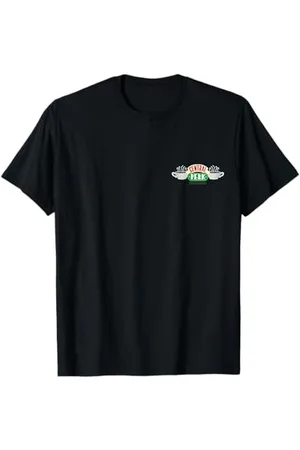 Friends Central Perk Chest Logo T-Shirt Unisexe-Adulte Homme T-Shirt Classique Manche Courte Taille S EU 33 inches Col en Forme de Trou de Serrure Coton 100% Importé