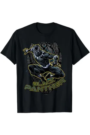 Marvel Black Panther Gold Trimmed Pounce T-Shirt