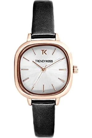 Trendy Kiss Femme Analogique Quartz Montre avec Bracelet en Cuir TRG10151-03