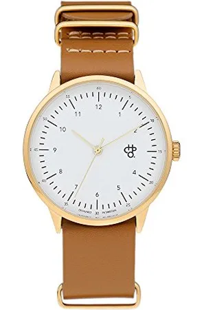 Chpo Mixte Adulte Analogique Quartz Montre avec Bracelet en Cuir 14229AA