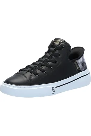 Skechers Snoop Dog:Snoop One-Og Baskets à enfiler mains libres pour homme, noir/blanc, 45.5 EU