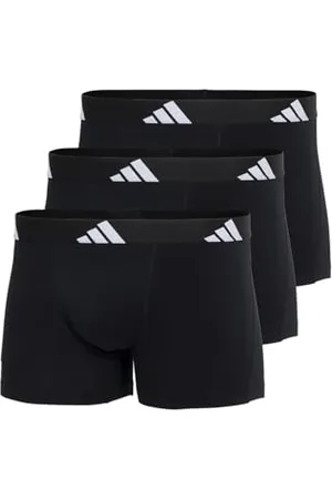 adidas Herren Unterwäsche Boxershorts 3er Pack-Trunk (3pk) -Active Flex Cotton sous-vêtement, Noir (000), M Hommes