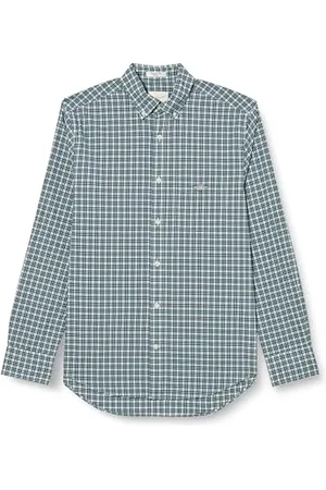 GANT Reg Poplin Small Check T-Shirt Chemise, , M Hommes