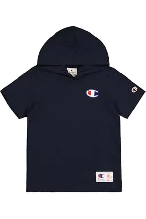 Champion Legacy Retro Sport B (306855) - T-shirt à capuche SS, Marine (NNY), 11-12 ans (L) Garçons FW24