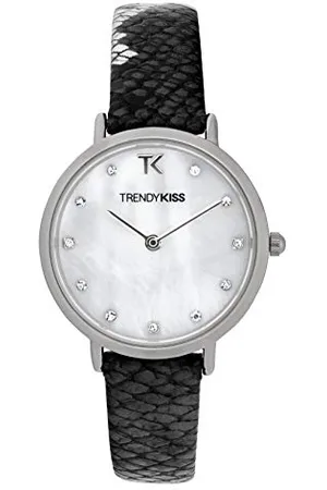 Trendy Kiss Femme Analogique Quartz Montre avec Bracelet en Cuir TC10133-01