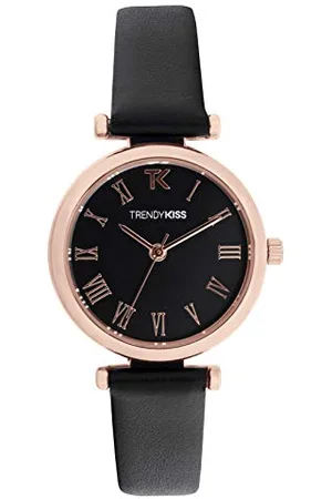 Trendy Kiss Femme Analogique Quartz Montre avec Bracelet en Cuir TRG10134-02