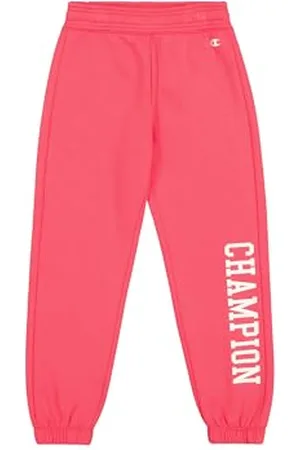 Champion Legacy Graphic Shop G (405027) -Ultra-Light Soft Compact Powerblend Fleece Elastic Cuff Pantalon de survêtement, , 5-6 Years Fille