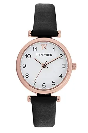 Trendy Kiss Femme Analogique Quartz Montre avec Bracelet en Cuir TRG10134-01