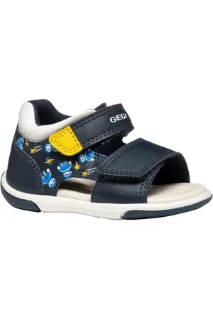Geox Bébé garçon B Sandal ZAPITO Boy, Navy/Ochre, 19 EU