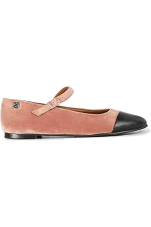 POPA BRAND Femme Bailarina Doris Terciopelo Rosa Sneakers Basses, 37 EU