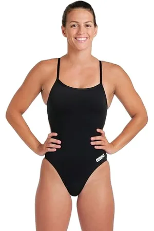 Arena Solid Challenge Team Maillot de Bain Femme, Maillot de Bain Femme à Séchage Rapide en Tissu MaxLife Eco avec Résistance Maximale au Chlore et Protection UV UPF 50+