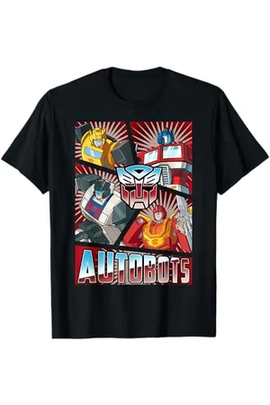 TRANSFORMERS T-Shirt Officiel Autobots Panels - Homme - Unisex-Adulte - Manche Mi-Longue - Couleur Multicolore - Taille S - EU