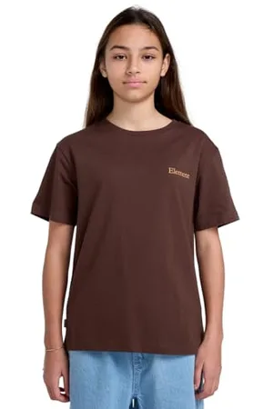Element SBXE Prevent - T-Shirt à Manches Courtes - Garçon Enfant 8-16 - Marron.