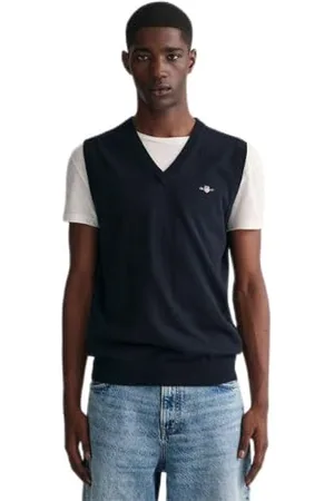GANT Classic Cotton Slipover Veste de survêtement, , S Homme