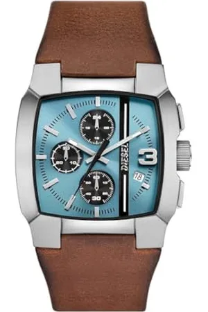 Diesel Hommes Analogique Quartz Montre avec Bracelet en Cuir DZ4675