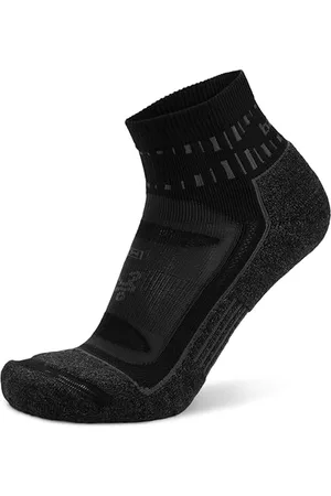 Balega Unisex Blister Resist Quarter Chaussettes de Course,Gris/Noir,Small, EU Taille 36-39.5