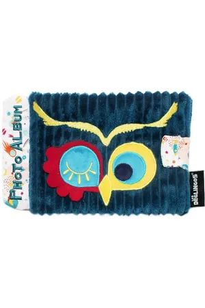 Les Deglingos Album Photos Bébé Astros le hibou -10 Pochettes 10x15cm - Idéal crèche - Puériculture - Rembourrage Recyclé - /Astros le hibou