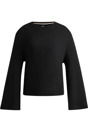 HUGO BOSS Blair_LS-Shirt, Loungew à Manches Longues aux Femmes,