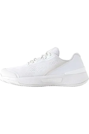 Wilson Femme Intrigue Pro Chaussure de Tennis, White/White/Silver, 41 1/3 EU